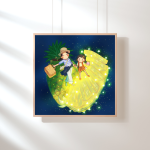 Ananas z filmu anime Powrót do marzeń Ghibli - plakat do pokoju nastolatka.