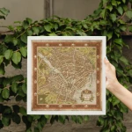 Ethesal mapa fantasy plakat