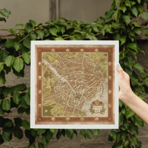 Ethesal mapa fantasy plakat