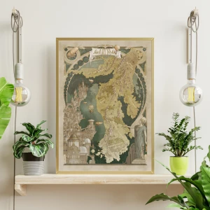 Arlys mapa fantasy plakat
