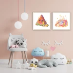 Arbuz - plakat w stylu kawaii