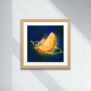 Księżycowy pierożek - plakat do pokoju dziecka
