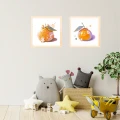 Pokój dziecka kawaii plakat azjatycki pomarańczowy.png