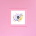 Szczęśliwa rybka plakat kawaii.png