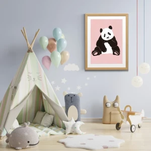 Urocza panda - plakat do pokoju dziecięcego