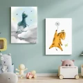 Plakaty ze zwierzętami do pokoju niemowlaka.