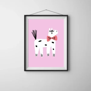 Kucyk - zabawny plakat rysunkowy z kucykiem 
