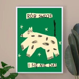 Rób swoje - plakat motywujący ilustracja 