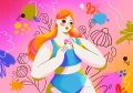 Dziewczyna kwiat plakat dla nastolatki body positive.webp